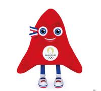 Peluche - Jeux Olympiques Paris 2024 - Mascotte - 38 cm - Rouge - Mixte