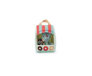 Peluche Joe le Marchand de Donuts avec Boutique et Donut