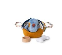 Peluche Jules le chien et son panier Lilliputiens