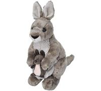 peluche Kangourou de 30 cm gris