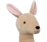 Peluche kangourou xl polyester beige 45x60 cm