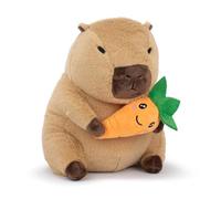 Peluche Kawaii World - Capybara avec Carotte - 23 cm