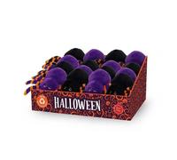Peluche - KEELECO - EH3882K - Araignée Halloween 15 cm - Assortiment 2 modèles - Tissu pelucheux orange/noir