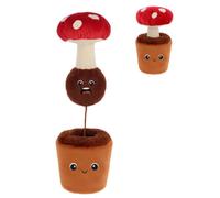 KEELECO - Peluche Champignon Surprise 25 cm en Polyester Recyclé | Matière recyclée, 25 cm, Champignon surprise