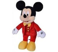 Peluche la souris Mickey Costume Rouge 33 cm - Edition speciale - Set Doudou adulte, enfant + carte - Pour Disney
