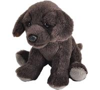 Peluche labrador pochette marron - 13 cm