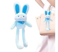 Peluche Lapin avec Oreilles à Tirer sur - Lapin commutable de 28 cm, Compagnon de Mouvement, Texture Douce et Adorable, Cadeau de Pâques Amusant | Interactive Cadeau imperdib