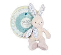 Doudou et Compagnie - Pantin Lapin - Doudou Bio - Blanc - 25 cm - DOUDOU BOTANIC BIO - DC3971