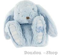 Peluche lapin bleu Tartine et Chocolat Bleu G