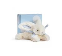 Peluche lapin bonbon 16 cm bleu -