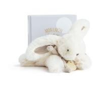 Doudou et Compagnie – Doudou Lapin Bonbon – Boîte cadeau, doux – Taupe 16 cm (DC3377)