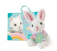 Peluche Lapin Bunbun Avec Valise, Passeport Et Stickers ? Mini Lapin Nain Hollandais Multicolor TU
