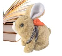 Peluche Lapin - Chiot Interactif électrique avec Queue Qui Scodinzola | Peluche Douce Lapin Rembourré - pour Cadeau Anniversaire Jeu Apprentissage Décoration Maison Chambre Partenaire