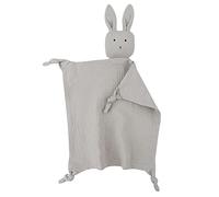 Peluche Lapin, Couverture de Sécurité Bébé en Mousseline de Coton, Serviette Super Douce pour Nouveau-né 0+ Ans