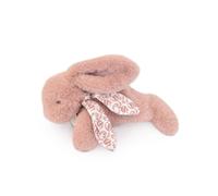 Doudou et Compagnie – Peluche lapin – DC4140 – 25 cm – Rose poudré – Poil soyeux