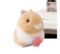 Peluche lapin en peluche - 10,5 x 10 x 12 cm - Jouet doux pour lapin - Oreilles de disque - Yeux brodés - Peluche mignonne parfaite pour les bébés, les filles, le panier de Pâques, l'heure du coucher