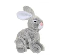 Peluche - lapin flammé gris - 25 cm gris TU