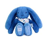 Doudou et Compagnie – Peluche Lapin Fleurette 25 cm Bleu