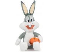 Peluche lapin gris bugs bunny 40 cm - set doudou enfant + 1 carte offerte - pour looney tunes - nouveauté Gris