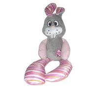 Flamingo JCHIEN PIENO Lapin en Peluche avec DE Grands Pieds Gris 50CM
