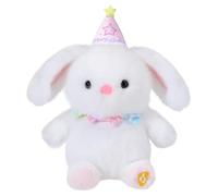 Peluche Lapin Interactif Anniversaire 25cm Chante et Danse pour Enfants