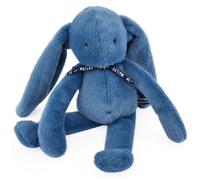 Peluche méléo lapin bleu intense -