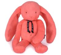 Peluche lapin méloé corail acidulé 37
