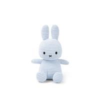 Peluche lapin Miffy velours côtelé éco 23 cm Bleu glace
