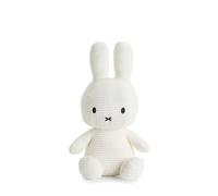 Peluche lapin Miffy velours côtelé éco 33 cm Blanc