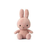 Peluche Lapin Miffy Velours côtelé éco 33 cm Rose - Bon Ton Toys