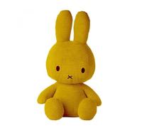 Peluche lapin Miffy velours côtelé moutarde 50 cm - Nijntje Miffy