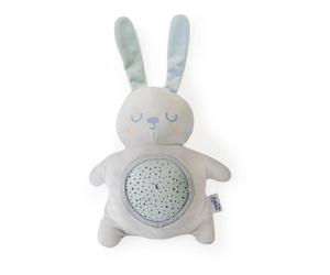 Peluche Lapin projecteur d etoiles gris
