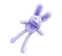 Peluche Lapin Pull-Up - Peluche Courte 30x10x5cm | Porte-clés lapinà Tirer avec Oreilles commutables, Jambes Mobiles, Jouet interactif | Accessoire clé de Sac Pendentif Lapin de Pâques