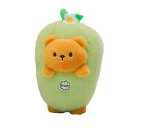 Peluche lapin réversible,peluche animal réversible | Animaux de dessins animés transformés en poupées végétales | Aubergine douce transformant des animaux en peluche, décor de voiture, compagnon de je