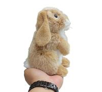 Peluche Lapin simulé, Animal Lapin en Peluche, Jouet Doux et Mignon, Cadeau d'accompagnement, Ornement de Maison(Brass)