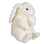 Peluche Lapinou Assis Blanc - 22 Cm