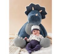 Noukies Peluche géante Ops le tricératops TSO en veloudoux (90 cm)