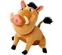 Peluche le roi lion : pumba le phacochère 29 cm - doudou licence disney enfant - set pumbaa + 1 carte tigre