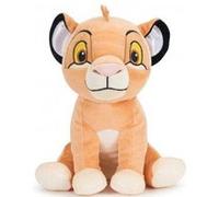 Peluche le roi lion: simba 26 cm - set doudou enfant + 1 carte tigre - disney