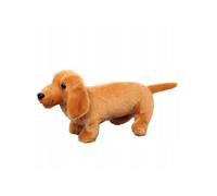 Peluche - LEANTOYS - Chien Teckel - Marron Clair - 25cm - Intérieur