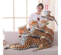 Peluche Leopard Panthere Geante De 30 A 120 Cm, Tigre Blanc Geant, Panthere Noire, Animal En Peluche Doux, Oreiller, Poupee, Jouets Pour Enfants