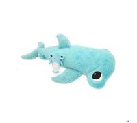 Déglingos - Peluche Les PTIPOTOS Clou Le Requin Marteau Maman & Bébé toute douce 57 cm Bleu Aqua