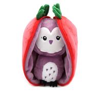 Peluche - Les Déglingos - Flipetz Chouette Fraise - 2 en 1 - Rouge - 15 x 11 x 22 cm