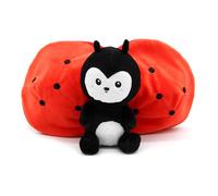 Peluche - Les Déglingos - Flipetz Coccinelle Tomate - 2 en 1 - Rouge - 18x10x17 cm