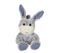 GIPSY Toys - Peluche Les Marinières 24 cm âne Gris Rayures Bleues - Peluche pour Enfant - - Gris, Rayures bleues071606