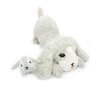 Peluche Les Ptipotos Chien Et Son Bébé Gris - Les Déglingos