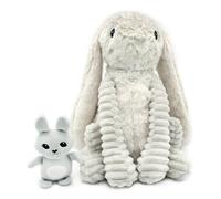 Déglingos Peluche Toudou Les Ptipotos maman et bébé Gris clair (25 cm)