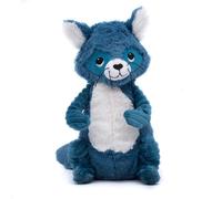PTIPOTOS by LES DÉGLINGOS - Peluche Netoitou Le Raton Laveur Bleu - Doudou Original - Idéal dès la Naissance - Peluche Toute Douce - 26 cm - Bleu, Baby