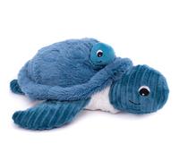Peluche Les Ptipotos Sauvenou maman et bébé tortue bleu (29 cm)