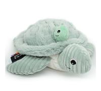 Déglingos Peluche bébé PTIPOTOS Tortue Maman/Bébé – Toute douce 29 cm, Menthe